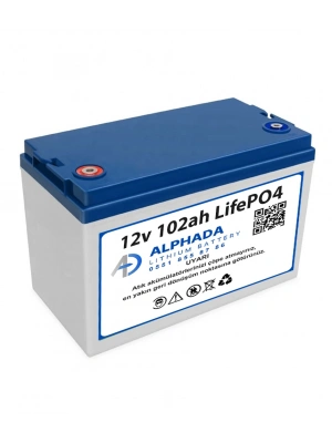 12V 102Ah Akıllı Bluetooth BMSli LiFePO4 Karavan Aküsü