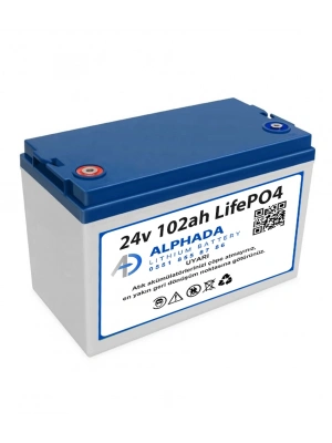 24V 102Ah Akıllı Bluetooth BMSli LiFePO4 Transpalet Aküsü