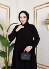 Medine Ipeği Mevlana Feracce (SİYAH)