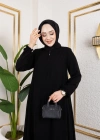 Medine Ipeği Mevlana Feracce (SİYAH)