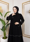 Medine Ipeği Biyeli Ahsen Feracce (SİYAH)