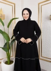 Medine Ipeği Biyeli Ahsen Feracce (SİYAH)