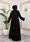Medine Ipeği Biyeli Ahsen Feracce (SİYAH)