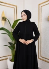 Medine İpeği 5 Kat Büzgülü Mevlana Feracce