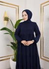 Medine İpeği 5 Kat Büzgülü Mevlana Feracce