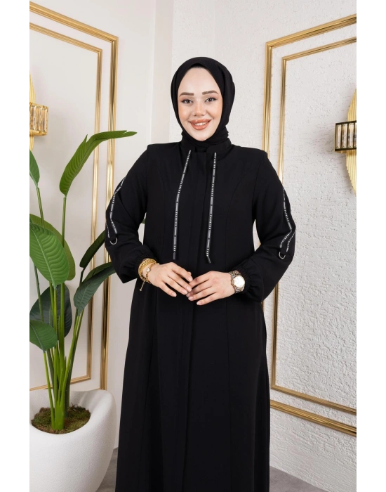 Fashion Şerit Detaylı Spor Feracce