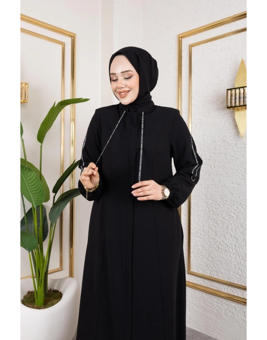 Fashion Şerit Detaylı Spor Feracce