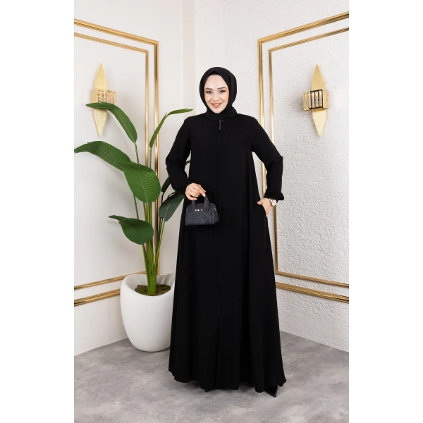 Medine Ipeği Mevlana Feracce (SİYAH)