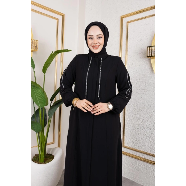 Fashion Şerit Detaylı Spor Feracce