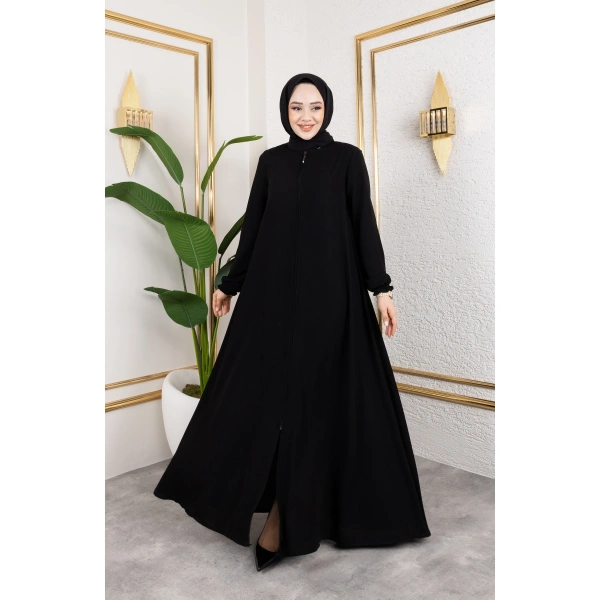 Medine Ipeği Mevlana Feracce (SİYAH)