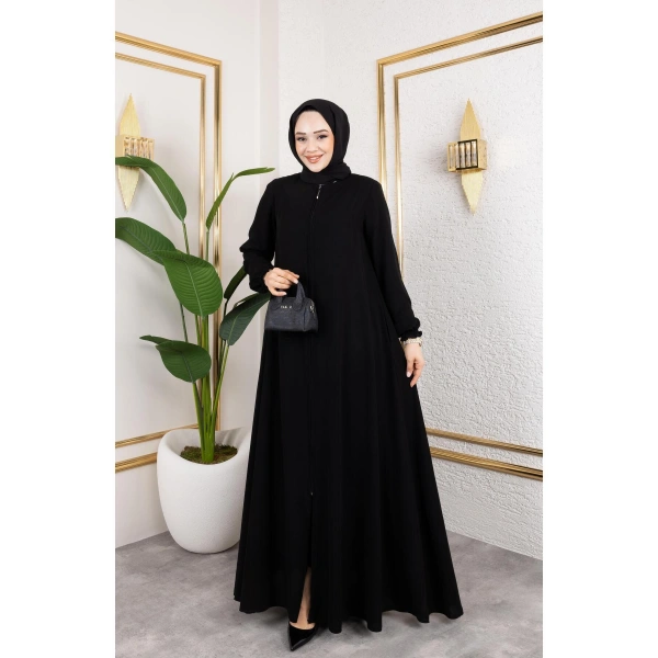 Medine Ipeği Mevlana Feracce (SİYAH)