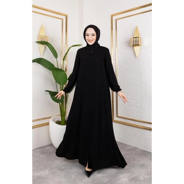 Medine Ipeği Mevlana Feracce (SİYAH)