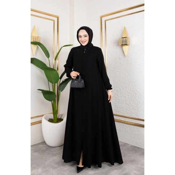 Medine Ipeği Mevlana Feracce (SİYAH)