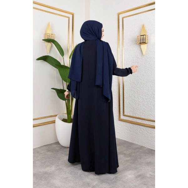 Medine Ipeği Mevlana Feracce (LACİVERT)