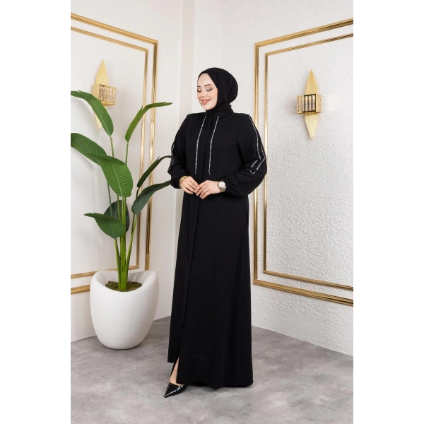 Fashion Şerit Detaylı Spor Feracce