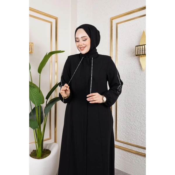 Fashion Şerit Detaylı Spor Feracce