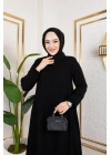 Medine Ipeği Mevlana Feracce (SİYAH)