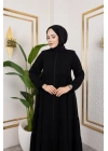 Medine İpeği 5 Kat Büzgülü Mevlana Feracce