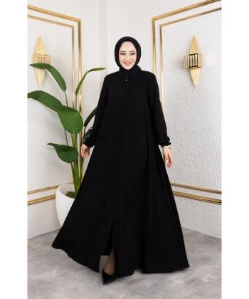 Medine Ipeği Mevlana Feracce (SİYAH)