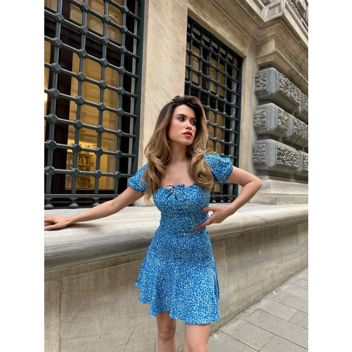 Baskılı etekli takım