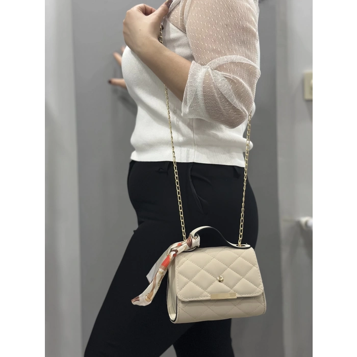 Bej cilt zoje çanta