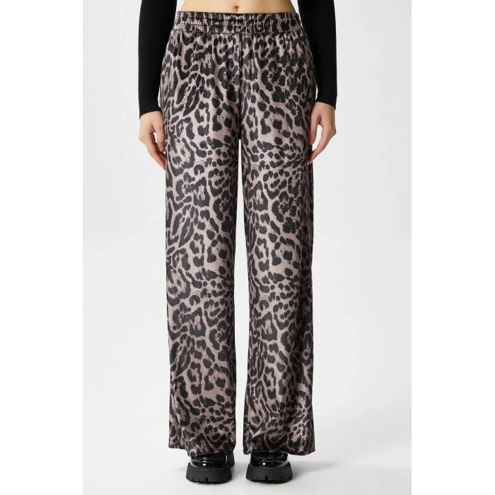 Leopar desen pantolon