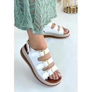 Jatay Beyaz Cilt Sandalet