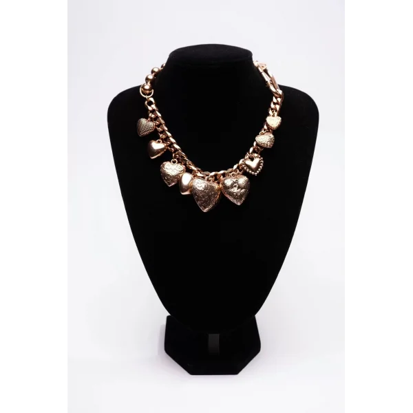 Marka Gold Kalp Charm Kolye