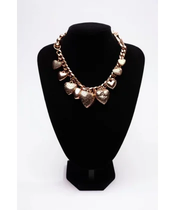 Marka Gold Kalp Charm Kolye