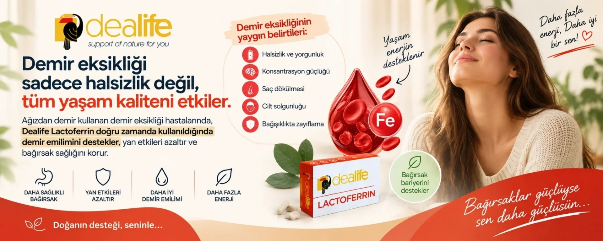 Demir Eksikliğinde Lactoferrin Desteği
