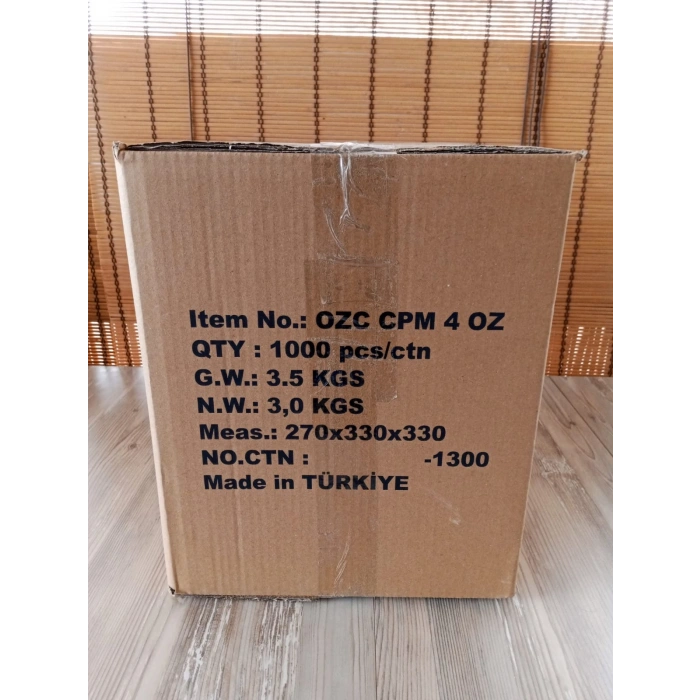 1.Sınıf Karton bardak. 4 oz. küçük boy. 1000 adet.