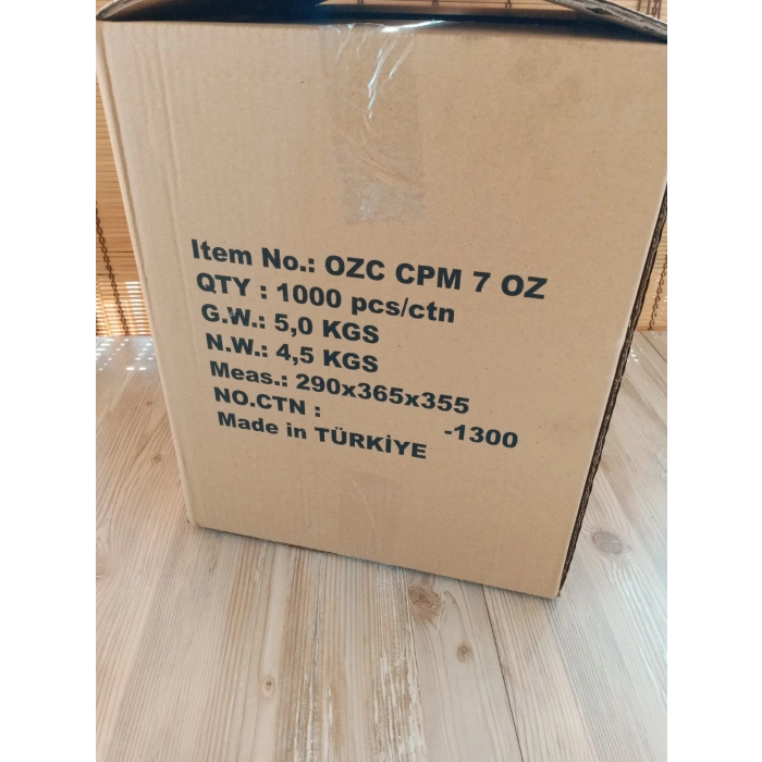 1. Sınıf Karton bardak. 7 oz. orta boy. 1000 adet.