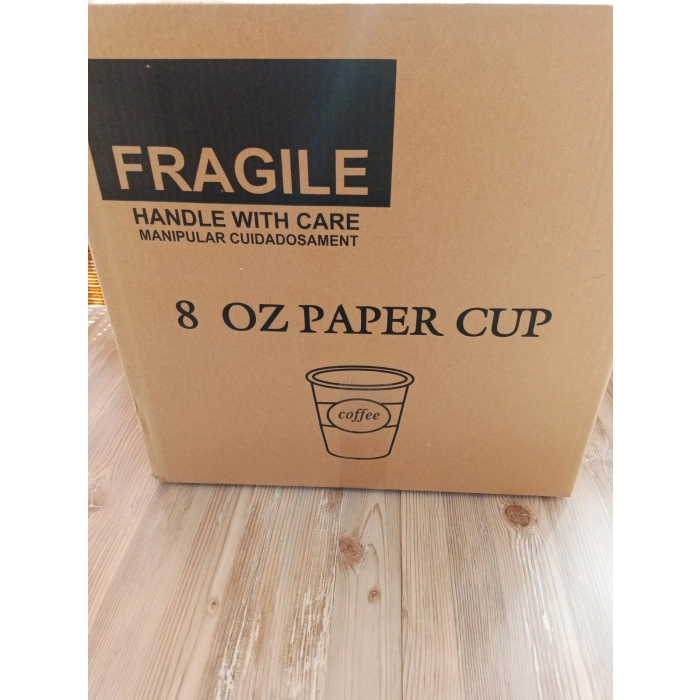 1.Sınıf Karton bardak. 8 oz. Büyük boy. 1000 adet.