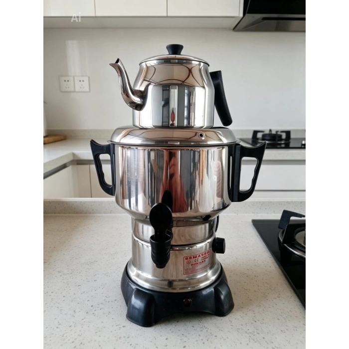 4,5 litre elektrikli çay semaveri çay otomatı.