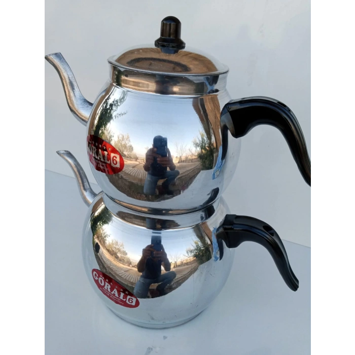 Aluminyum Tombik Çaydanlık 6 numara