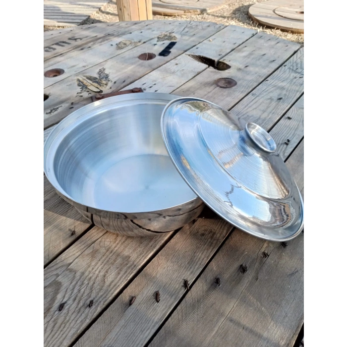 Aluminyum Tencere Kapaklı Derin büyük tencere