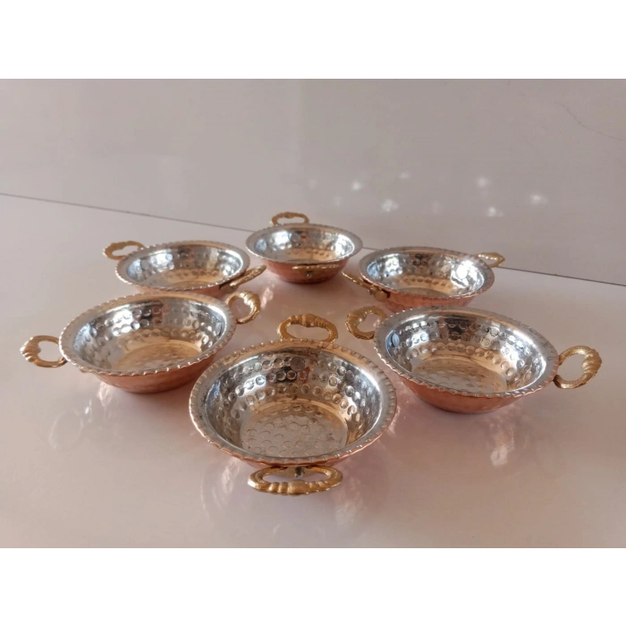 Bakır Sunumluk - Çerezlik Kase.