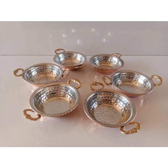 Bakır Sunumluk - Çerezlik Kase.