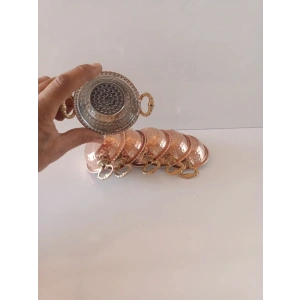 Bakır Sunumluk - Çerezlik Kase.