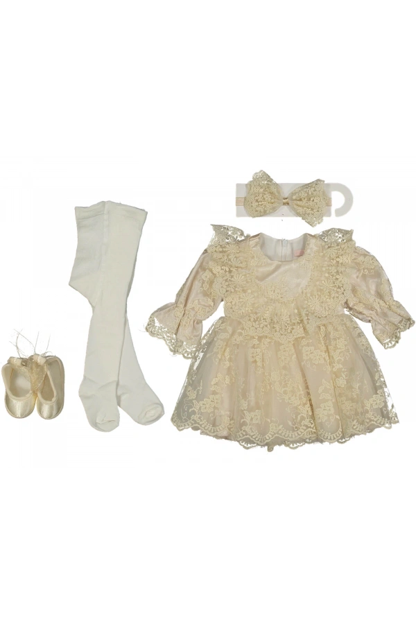 ASORTİ DANTELLİ KIZ MEVLİT SETİ