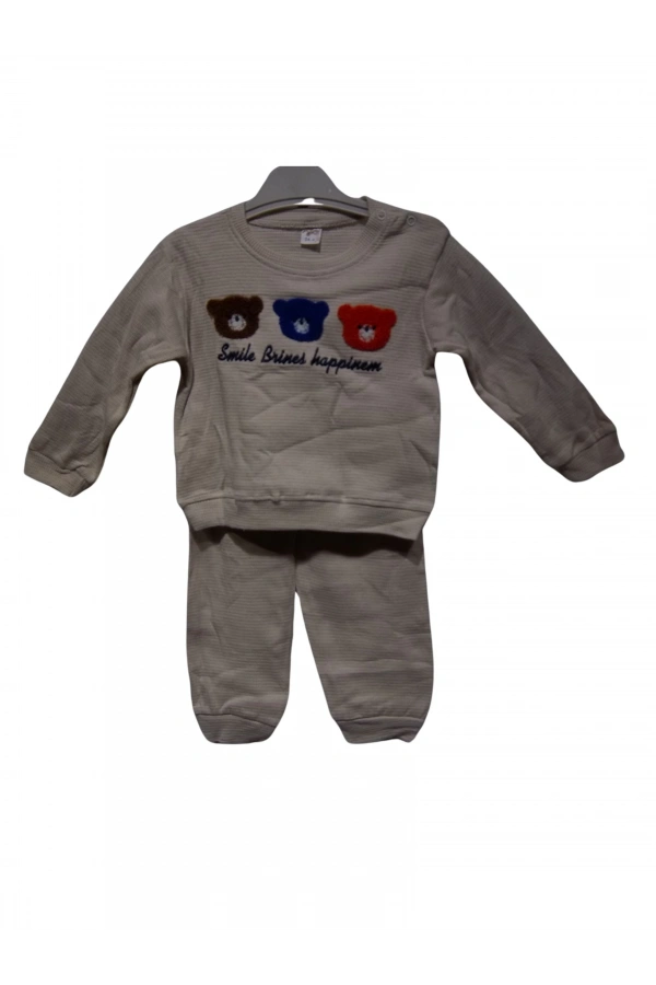 AYICIK NAKIŞLI WAFFLE ERKEK TAKIM