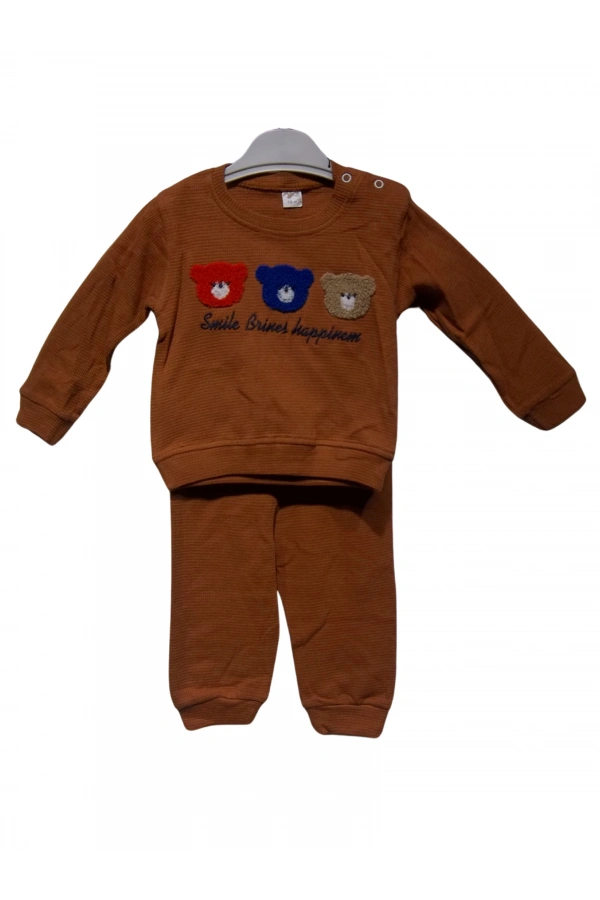 AYICIK NAKIŞLI WAFFLE ERKEK TAKIM