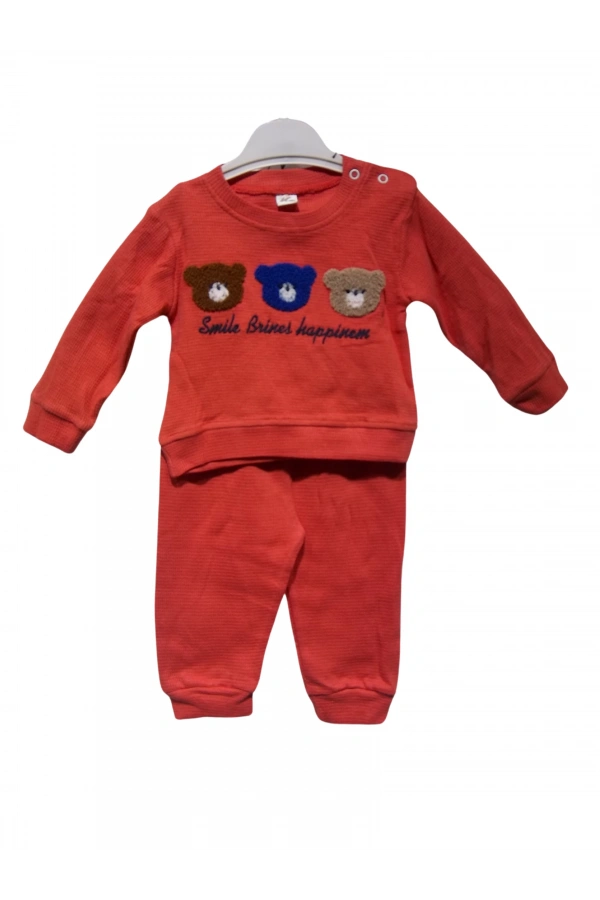 AYICIK NAKIŞLI WAFFLE ERKEK TAKIM