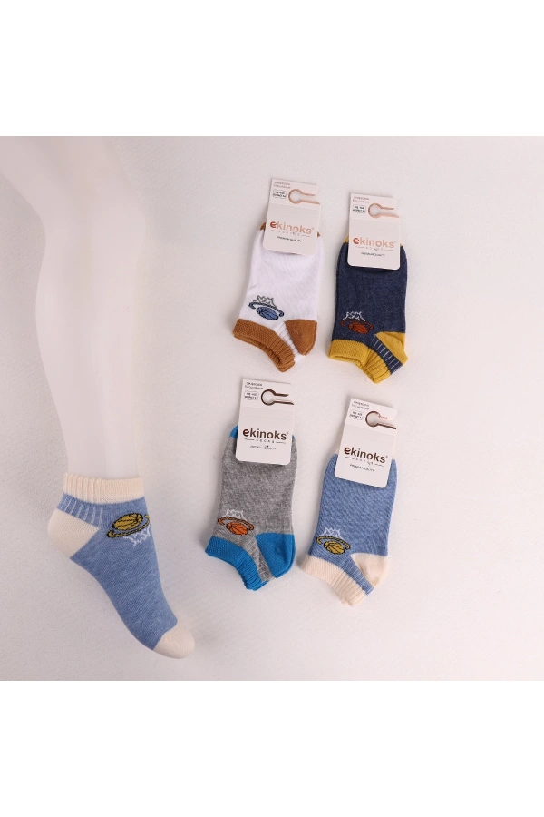 ERKEK ÇOCUK BASKETBALL DESEN PATİK ÇORAP