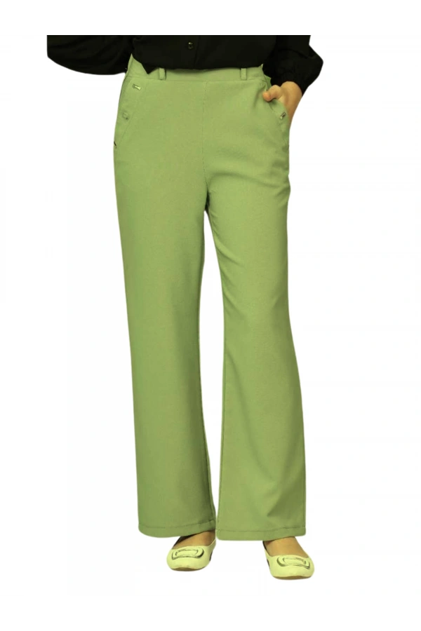 CEP DETAYLI KIZ PANTOLON