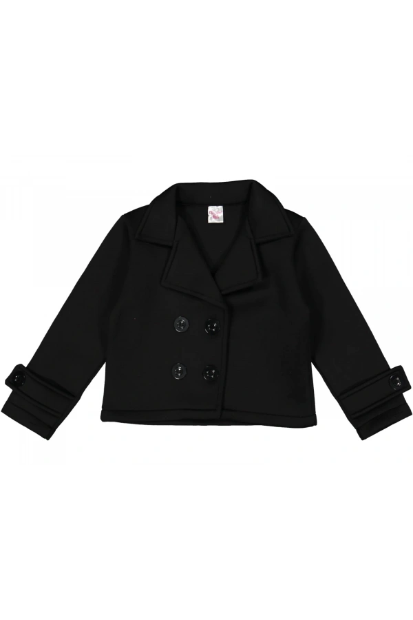 ÇİFT DÜĞMELİ DALGIÇ KIZ CEKET