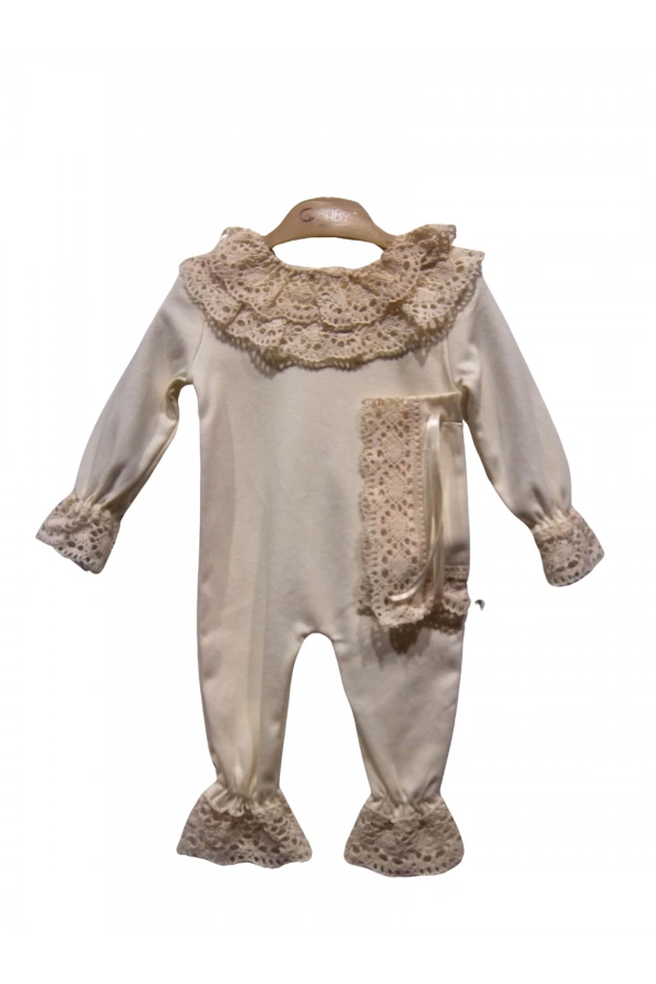 DANTELLİ BERELİ PATİKSİZ KIZ TULUM