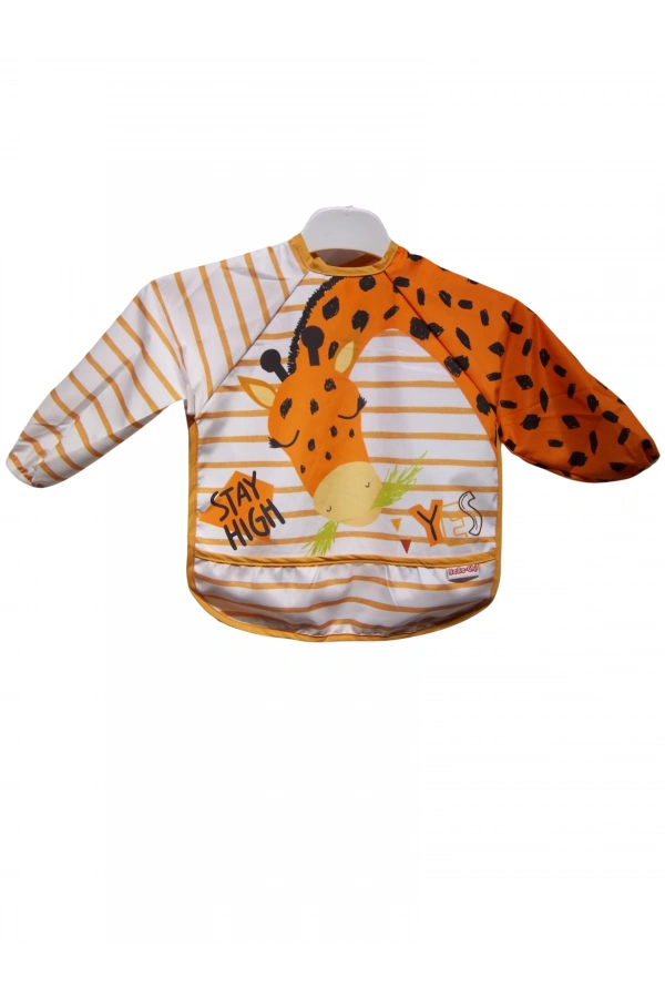 DESENLİ CEPLİ UZUN KOLLU ÖNLÜK