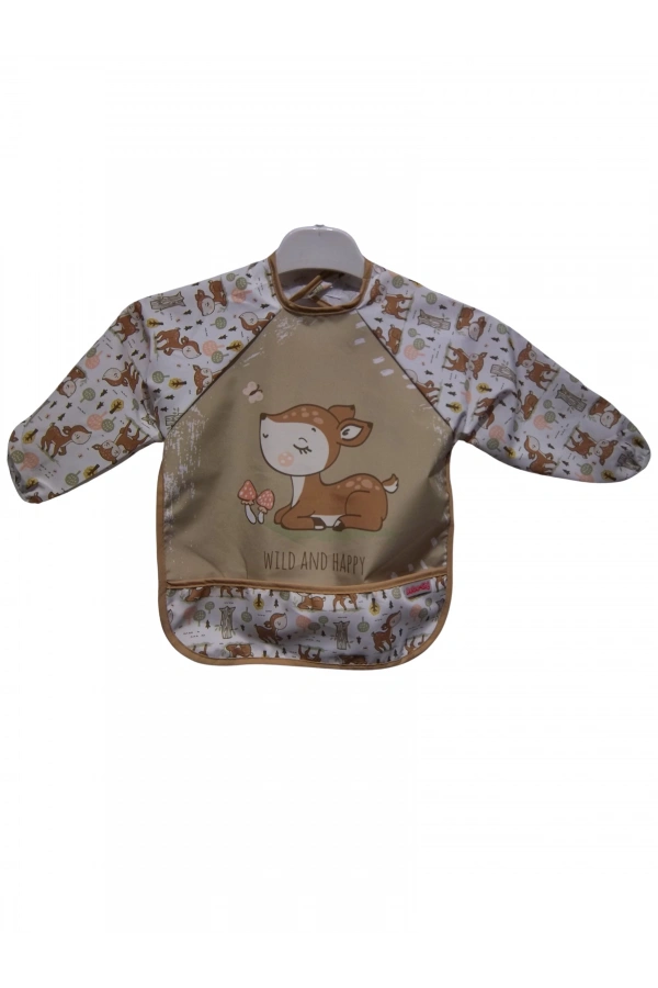 DESENLİ CEPLİ UZUN KOLLU ÖNLÜK