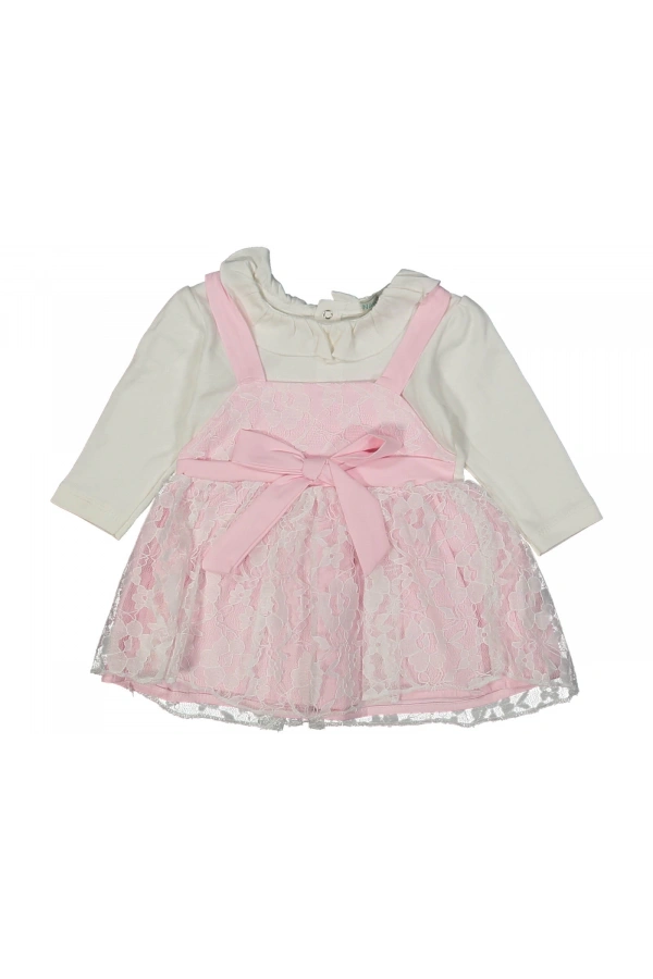 FİYONKLU TÜLLÜ KIZ ELBİSE